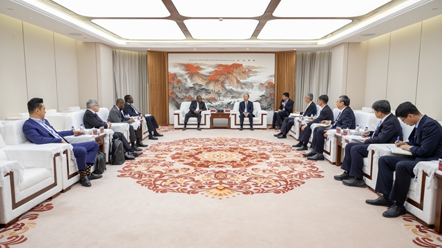 莫鼎革會見BUA集團董事長阿卜杜勒·薩馬德·拉比烏